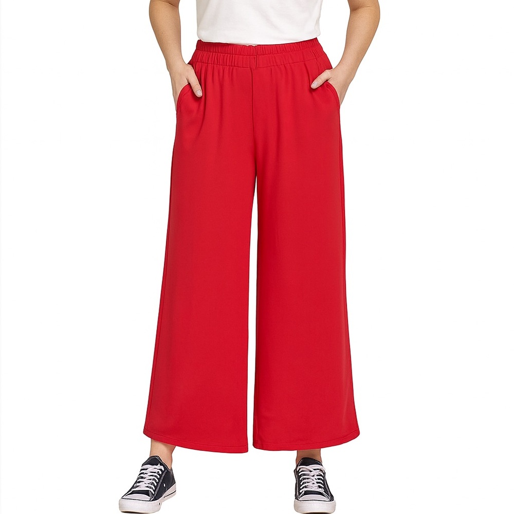 See And Be Seen Isla Soft Wide Leg Pull-On Pant NWT Size S